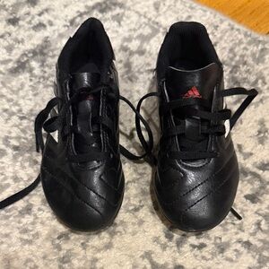 Adidas Kids Black and White Cleats